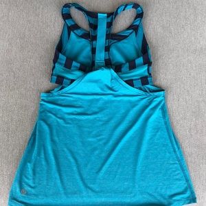 Lululemon built in racerback sports bra shirt